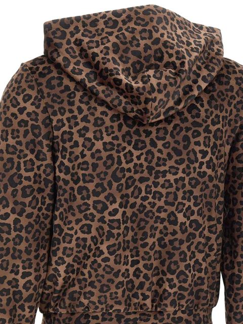 MC2 Saint Barth animal-print zip-up hoodie - Brown