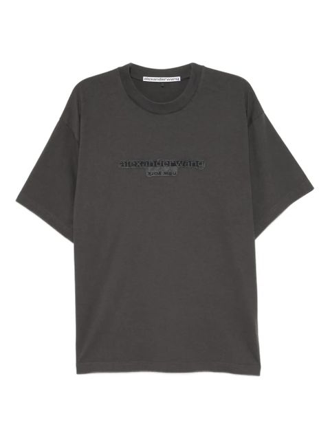 Alexander Wang logo-embroidered T-shirt - Grey - zdjęcie produktu nr 1