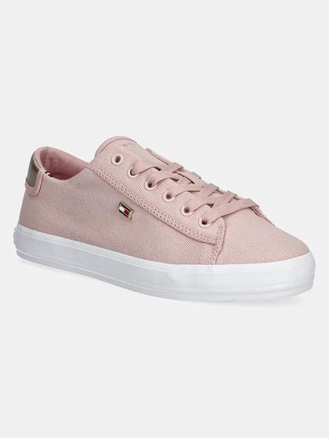 Tommy Hilfiger tenisówki VULC CANVAS LACE UP SNEAKER kolor różowy FW0FW08647 - zdjęcie produktu nr 1