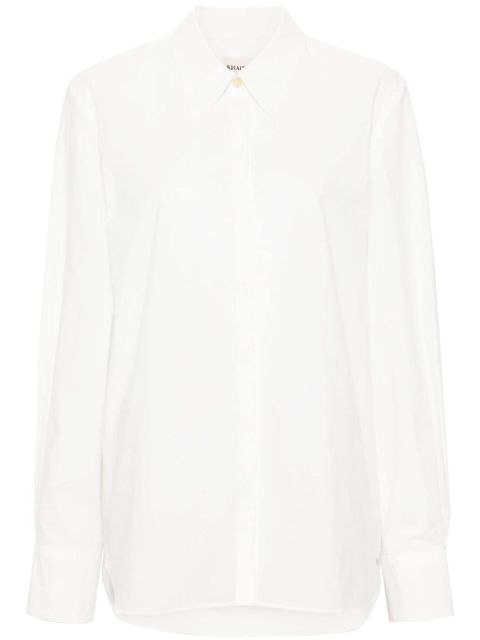 KHAITE pointed-collar cotton shirt - White - zdjęcie produktu nr 1