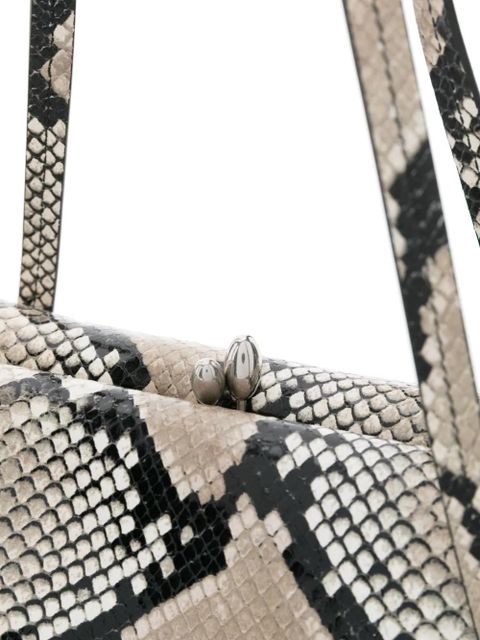 Jil Sander snakeskin-effect tote bag - Neutrals