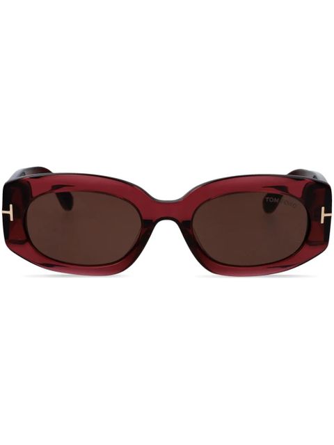 TOM FORD Eyewear rectangle-frame sunglasses - Red - zdjęcie produktu nr 1
