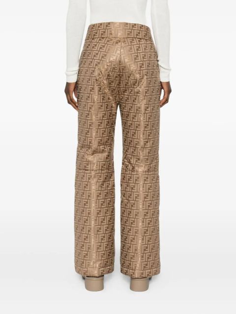 FENDI FF-pattern ski pants - Brown