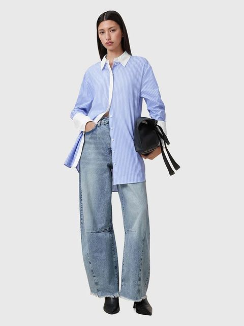 AllSaints sukienka bawełniana ALBER