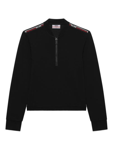 GCDS zip-collar sweater - Black - zdjęcie produktu nr 1