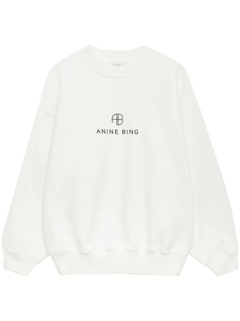 ANINE BING Jaci crew-neck sweatshirt - Neutrals - zdjęcie produktu nr 1