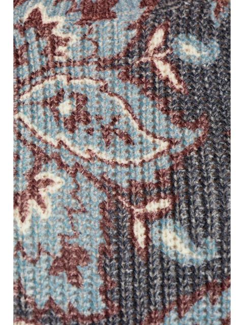 ETRO paisley-print wool top - Grey