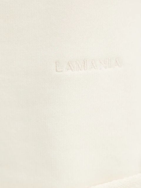 La Mania szorty damskie kolor beżowy gładkie high waist ZONE