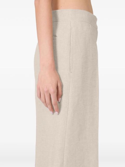 Max Mara palazzo linen trousers - Neutrals