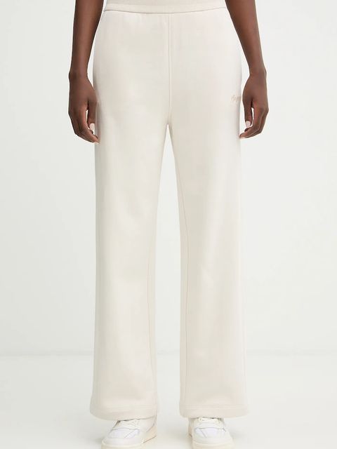 BOSS Orange spodnie dresowe bawełniane C Endless damskie kolor beżowy gładkie 50554685 - zdjęcie produktu nr 1