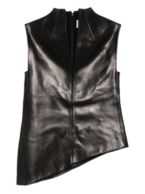 KHAITE Von high-neck asymmetric top - Black - zdjęcie produktu nr 1