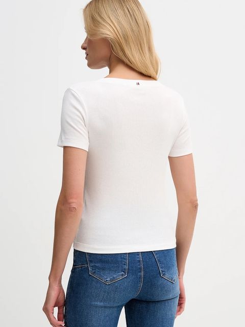 Tommy Hilfiger t-shirt damski kolor biały UW0UW06067 - zdjęcie produktu nr 2