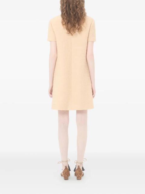 Valentino Garavani button-fastening mini dress - Neutrals