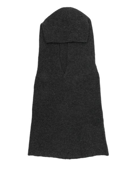 Alysi ribbed-knit balaclava - Grey