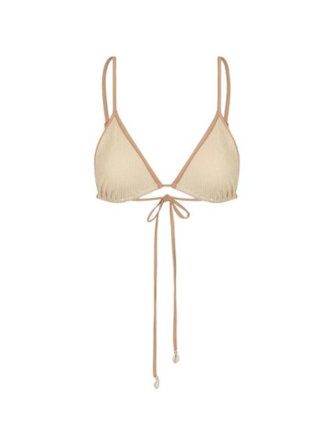 Johanna Ortiz trimmed tie bikini top - Neutrals - zdjęcie produktu nr 1