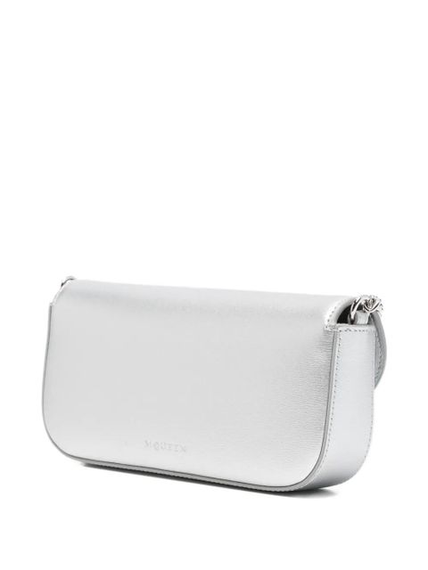 Alexander McQueen small Skull flower shoulder bag - Silver