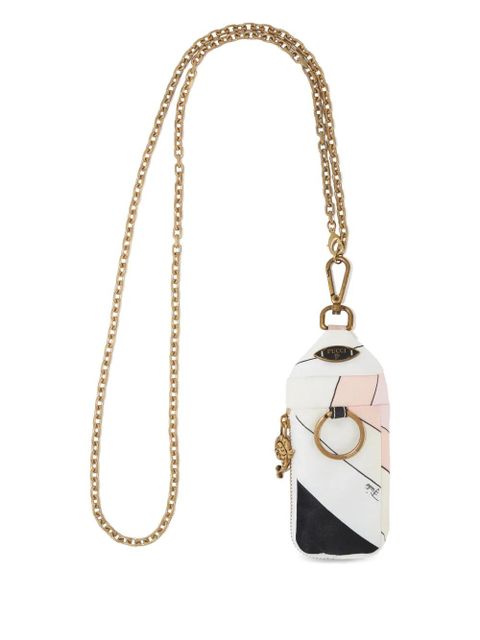 PUCCI Marmo-print card holder - Pink - zdjęcie produktu nr 1