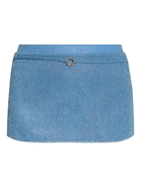 Oséree glitter-detailing mini skirt - Blue - zdjęcie produktu nr 1