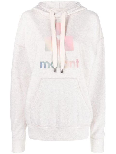 MARANT ÉTOILE Mansel logo-print hoodie - Neutrals - zdjęcie produktu nr 1