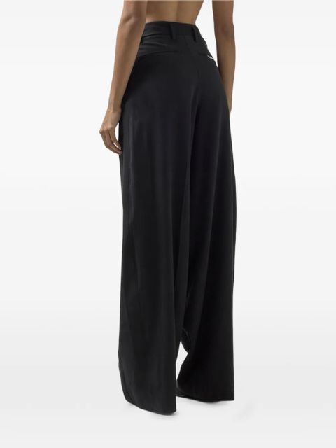 GCDS pleated-design trousers - Black