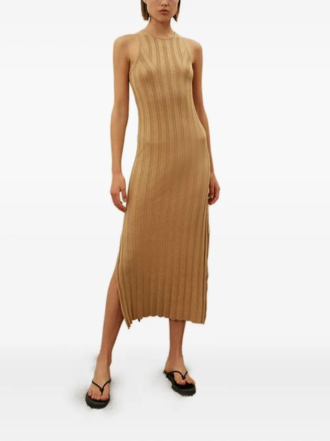 LouLou de Saison ribbed sleeveless day dress - Brown - zdjęcie produktu nr 2