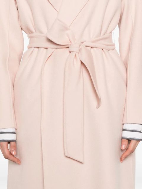 Max Mara belted single-breasted coat - Pink