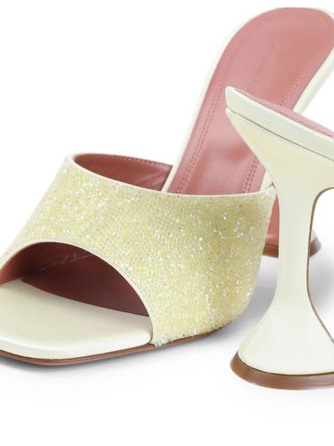 Amina Muaddi 95mm Lupita mules - Yellow