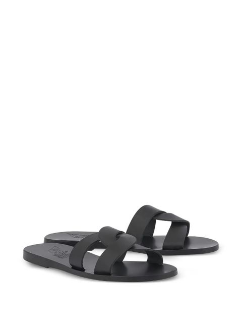 Ancient Greek Sandals Desmos crossover leather sandals - Black