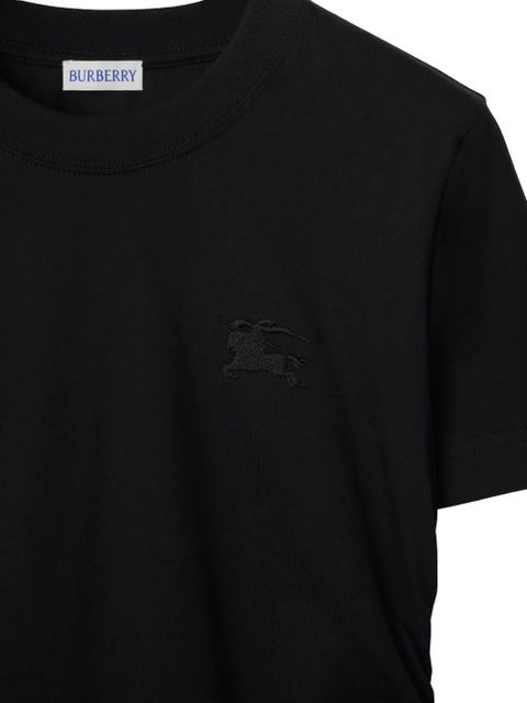Burberry ruched cotton t-shirt - Black