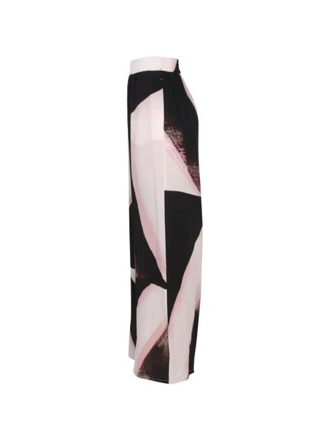 Alexander McQueen brushstroke graphic trousers - Black