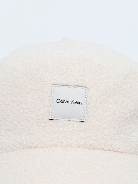 Calvin Klein czapka z daszkiem kolor beżowy LV04F5026G