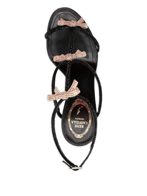 René Caovilla 105mm Caterina heeled sandals - Black