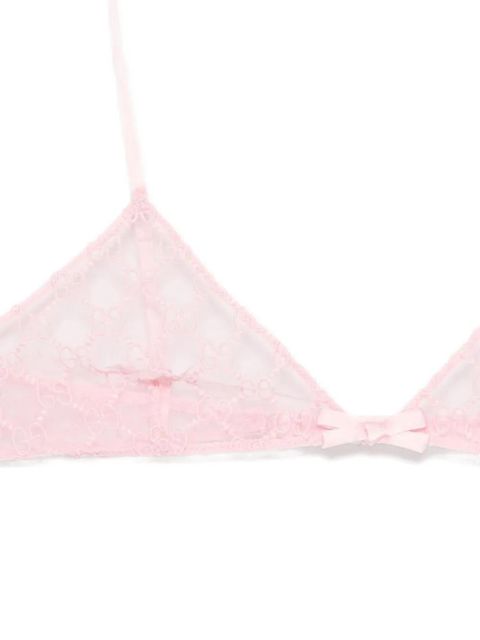 Gucci GG tulle bra - Pink