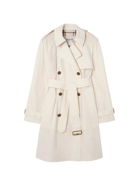 Burberry mid-length lightweight cotton Belgravia trench coat​ - Neutrals - zdjęcie produktu nr 1