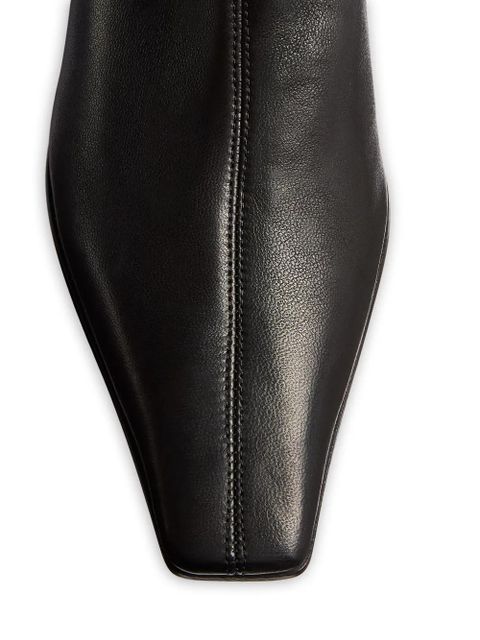 KHAITE Arizona over-the-knee stretch boots - Black