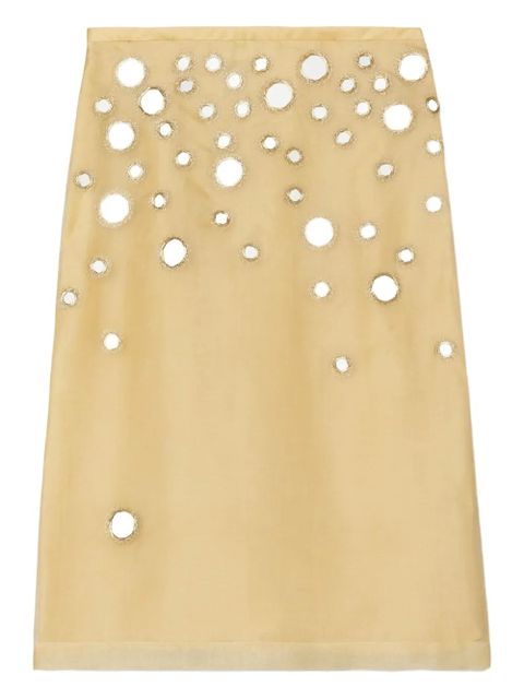 Tory Burch embellished mirror skirt - Neutrals - zdjęcie produktu nr 1
