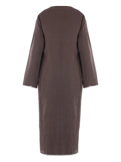The Row Catia long-sleeve cotton maxi dress - Brown - zdjęcie produktu nr 2