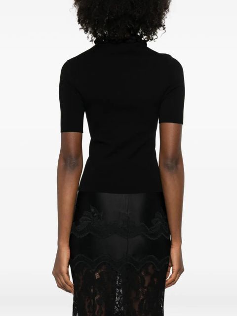 Rabanne chain-detail T-shirt - Black