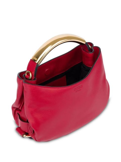 Moschino Handle Me debossed logo tote bag - Red
