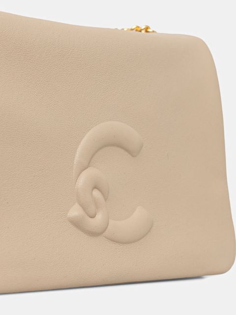 Coccinelle torebka skórzana DULSE kolor beżowy E5.SS5.52.01.01