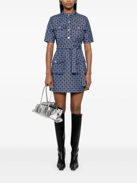 Givenchy Monogram 72 denim mini dress - Blue - zdjęcie produktu nr 2