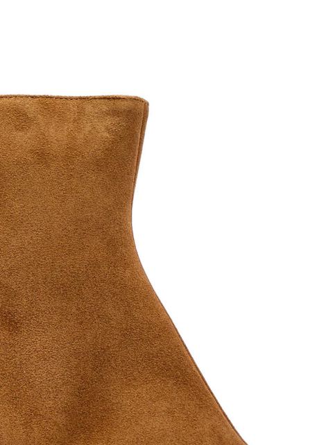 STAUD Wally pointed-toe ankle boots - Brown - zdjęcie produktu nr 2