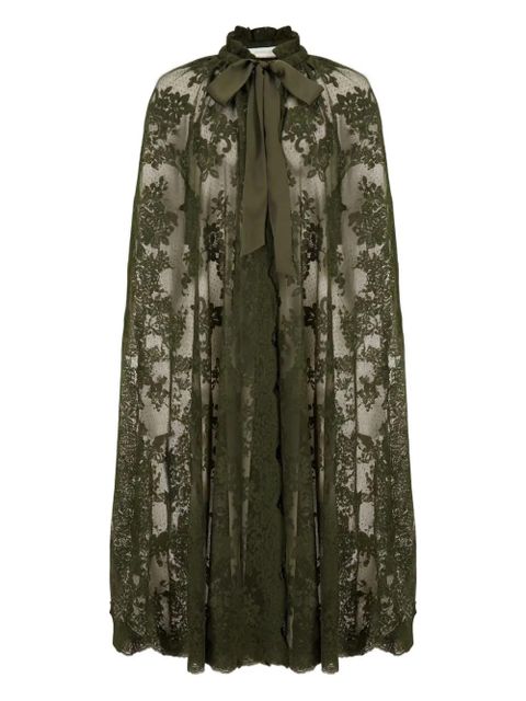 ZIMMERMANN lace high-neck cape - Green - zdjęcie produktu nr 1