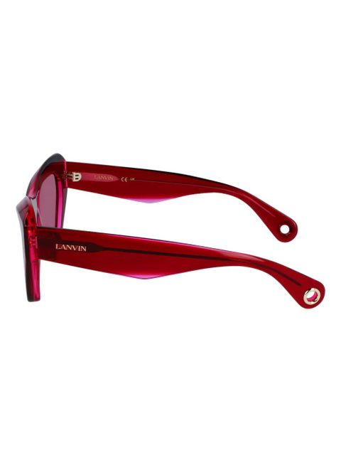 Lanvin geometric-frame sunglasses - Red