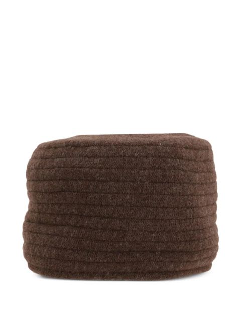 Loro Piana ribbed beanie - Brown - zdjęcie produktu nr 1