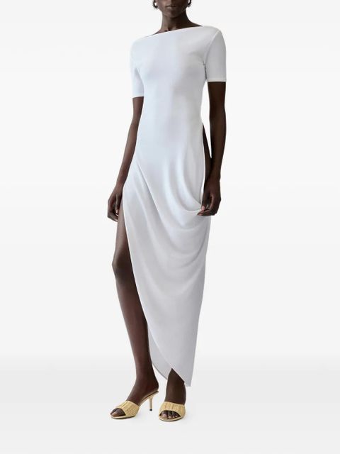Jacquemus The Sole open-back draped dress - White