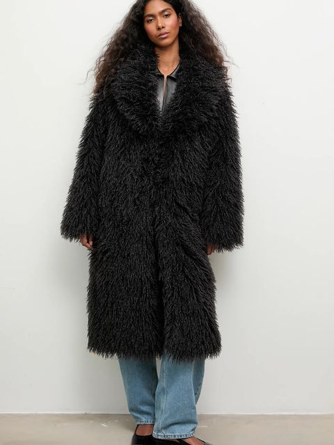 Answear.LAB płaszcz kolor czarny