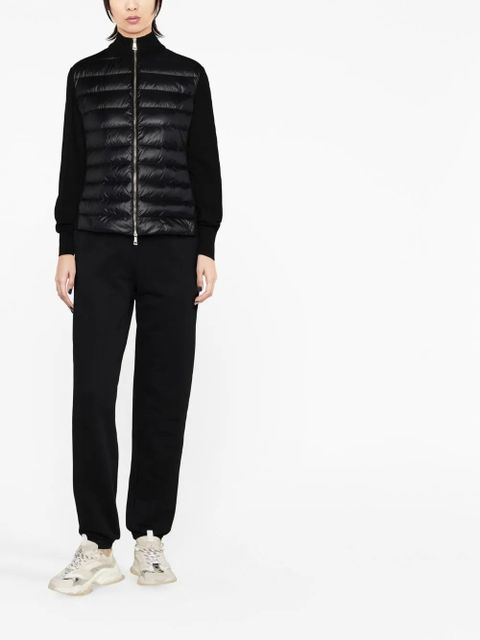 Moncler knitted-sleeve puffer jacket - Black - zdjęcie produktu nr 2