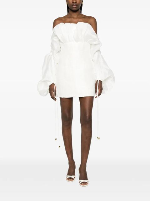 Aje Maxima puffed sleeve mini dress - White - zdjęcie produktu nr 2