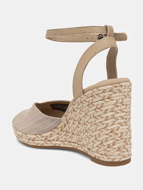 Tommy Hilfiger sandały CHAMBRAY HIGH WEDGE ESPADRILLE